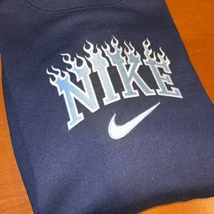 Flame inspired crewneck